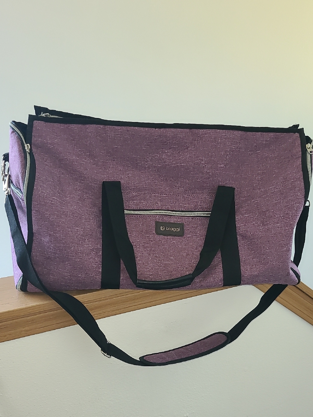 Biaggi Hangaroo Purple Travel Duffel Bag